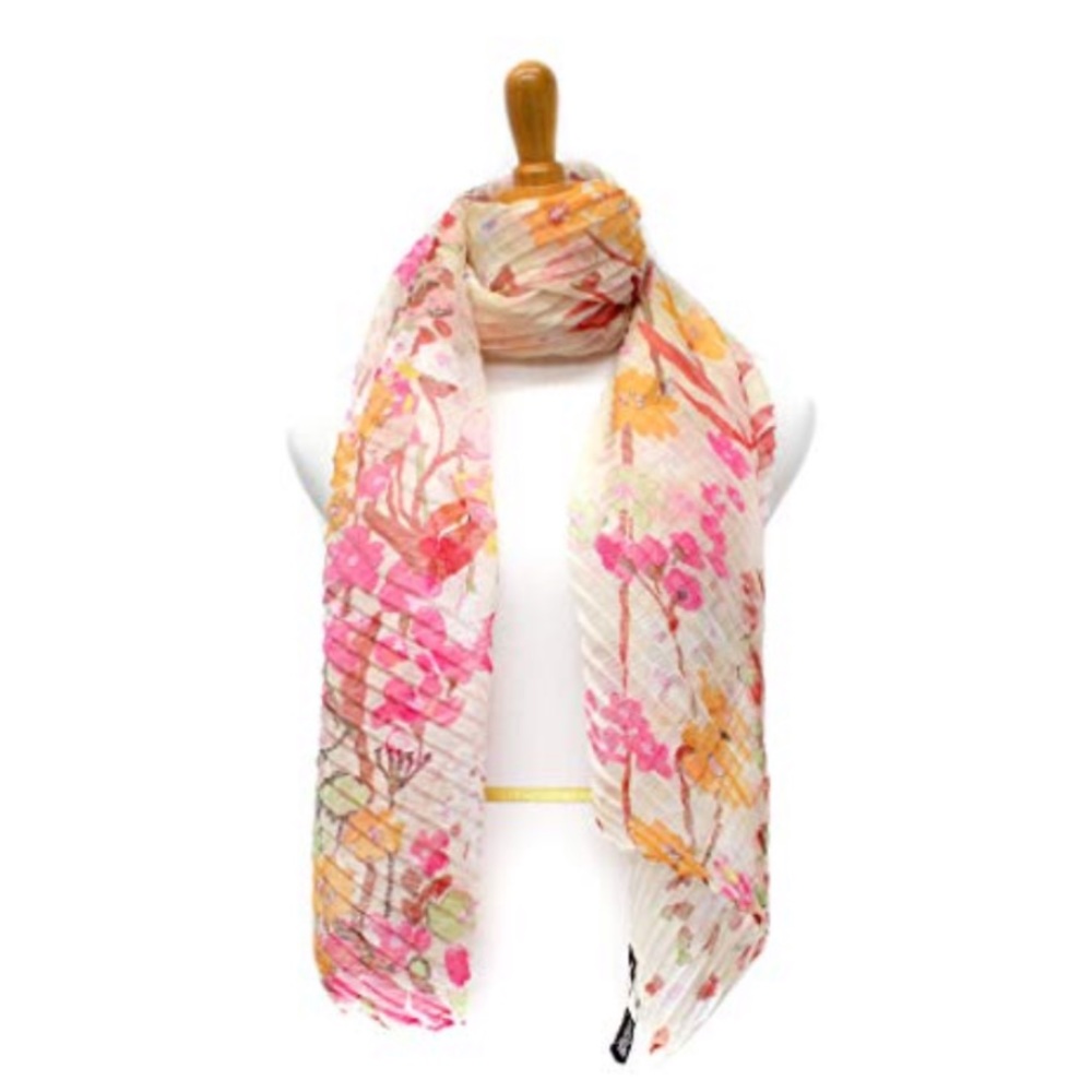 INC Women's Garden Growth Pleated Scarf
